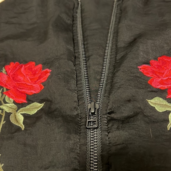 Capulet Silk Bomber with Rose Embroidery XS - Picture 12 of 14